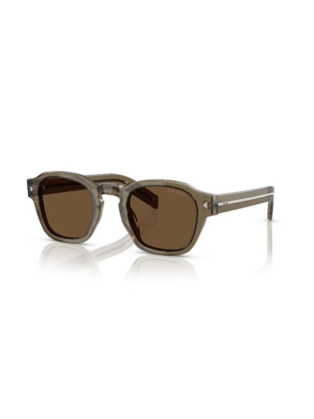 New Prada Men's Sunglasses Multicolor Brown Lens Acetate Frame PR A16S 18T70F 49